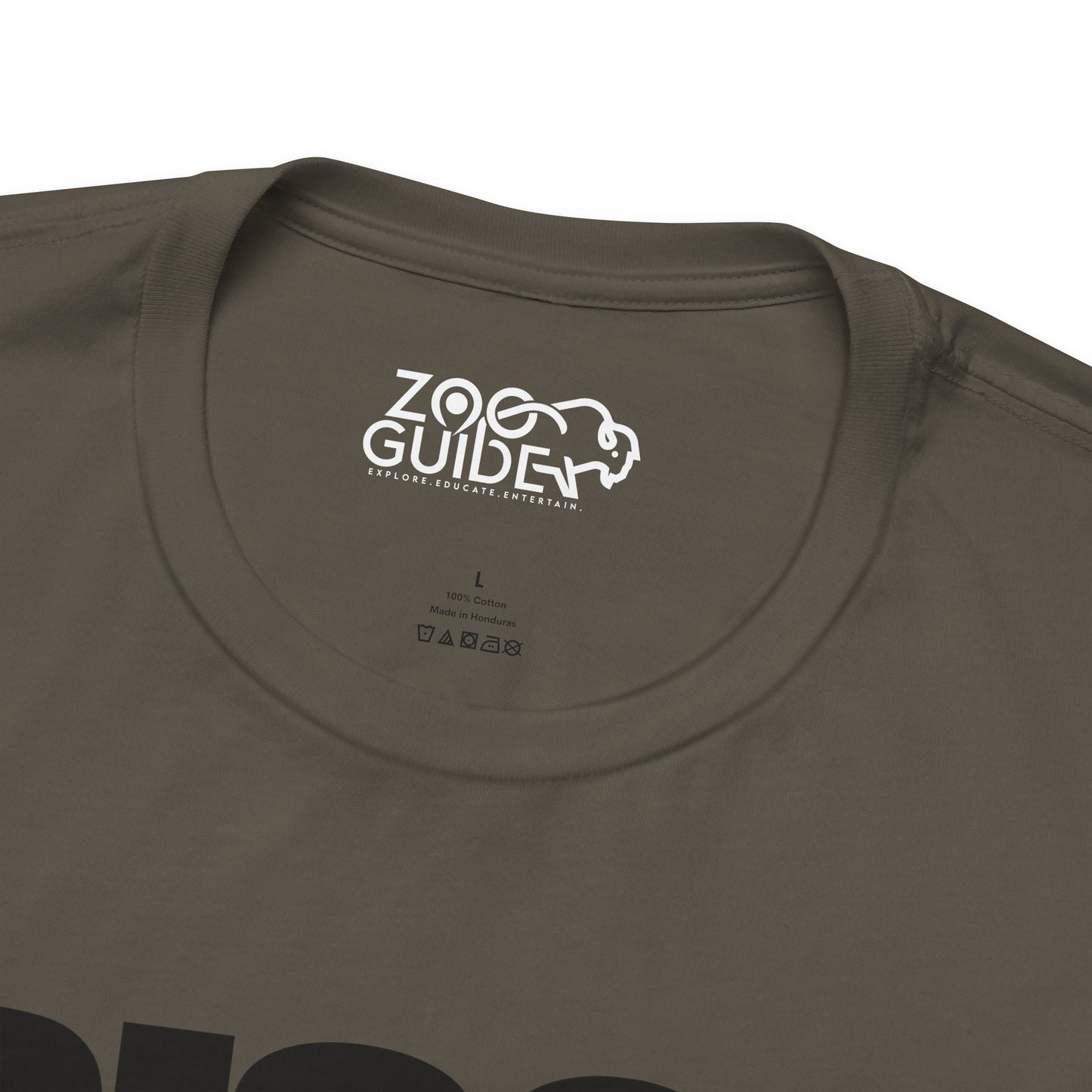 BISON Adult Unisex Tee Shirt by Zoo Guide™