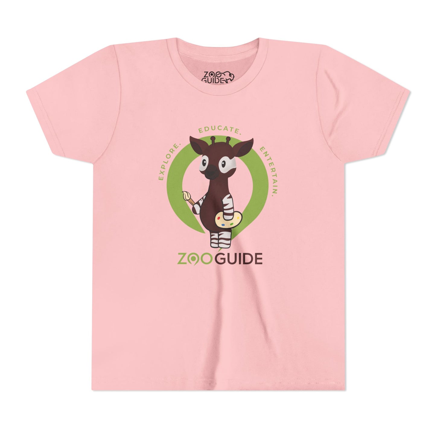 Okapi Painting in Zoo Guide™ Waypoint Icon Youth Tee Shirt by Zoo Guide™