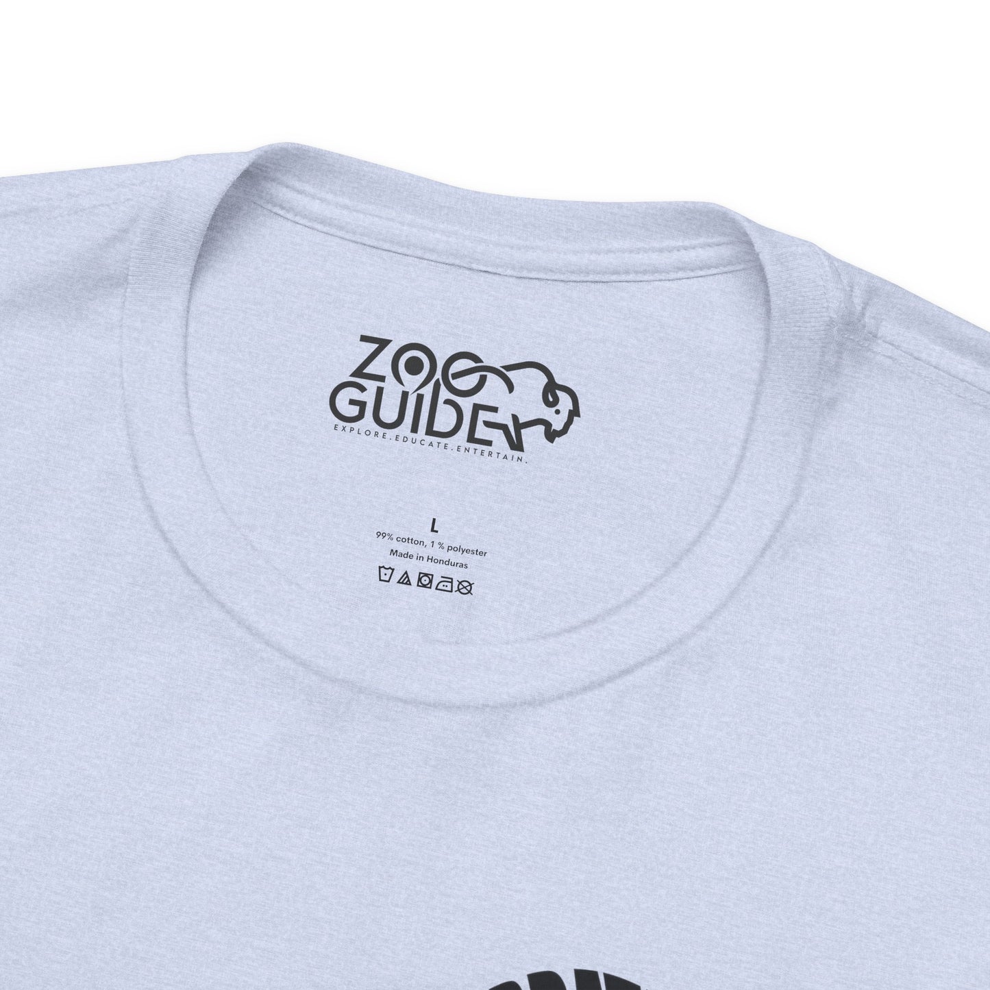 Bison Word Art Adult Unisex Short Sleeve Tee