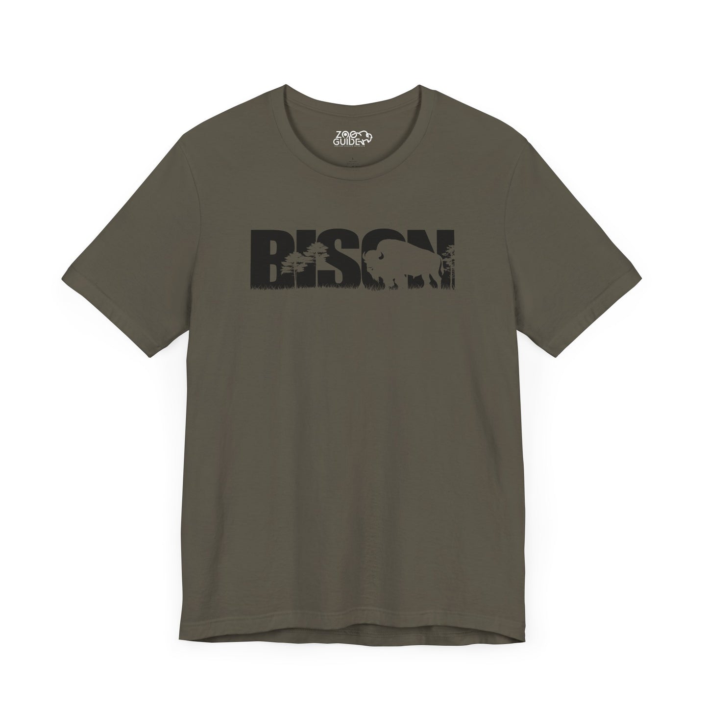 BISON Adult Unisex Tee Shirt by Zoo Guide™