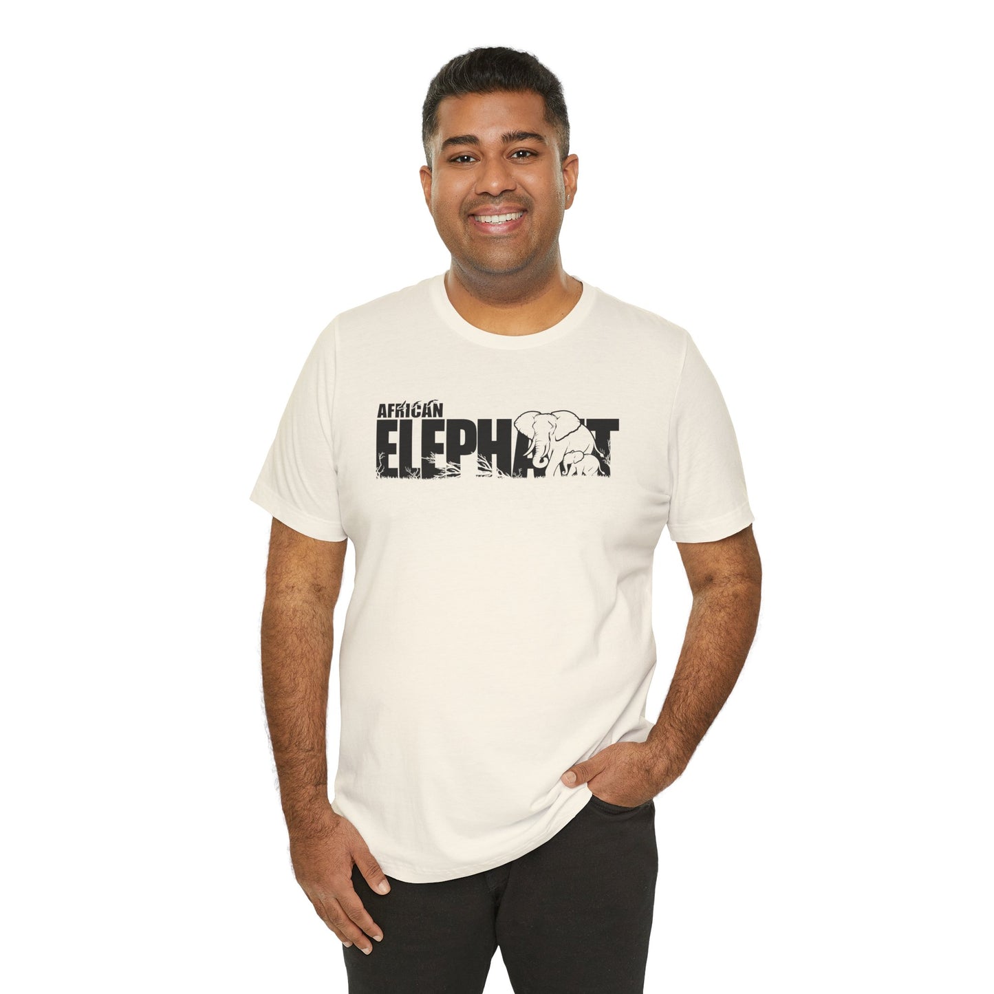 AFRICAN ELEPHANT Adult Unisex Tee Shirt by Zoo Guide™