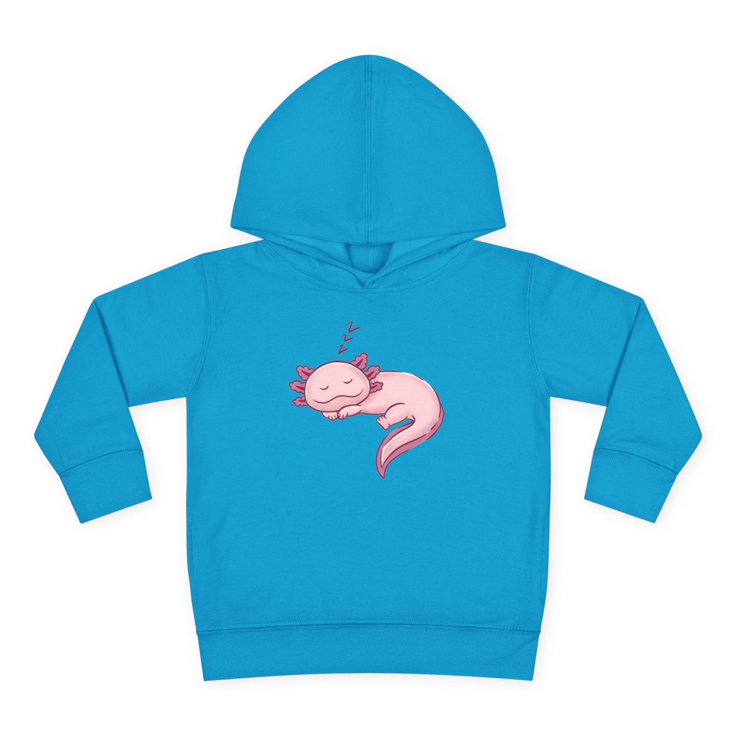 Axolotl Sleeping Toddler Pullover Fleece Hoodie by Zoo Guide™