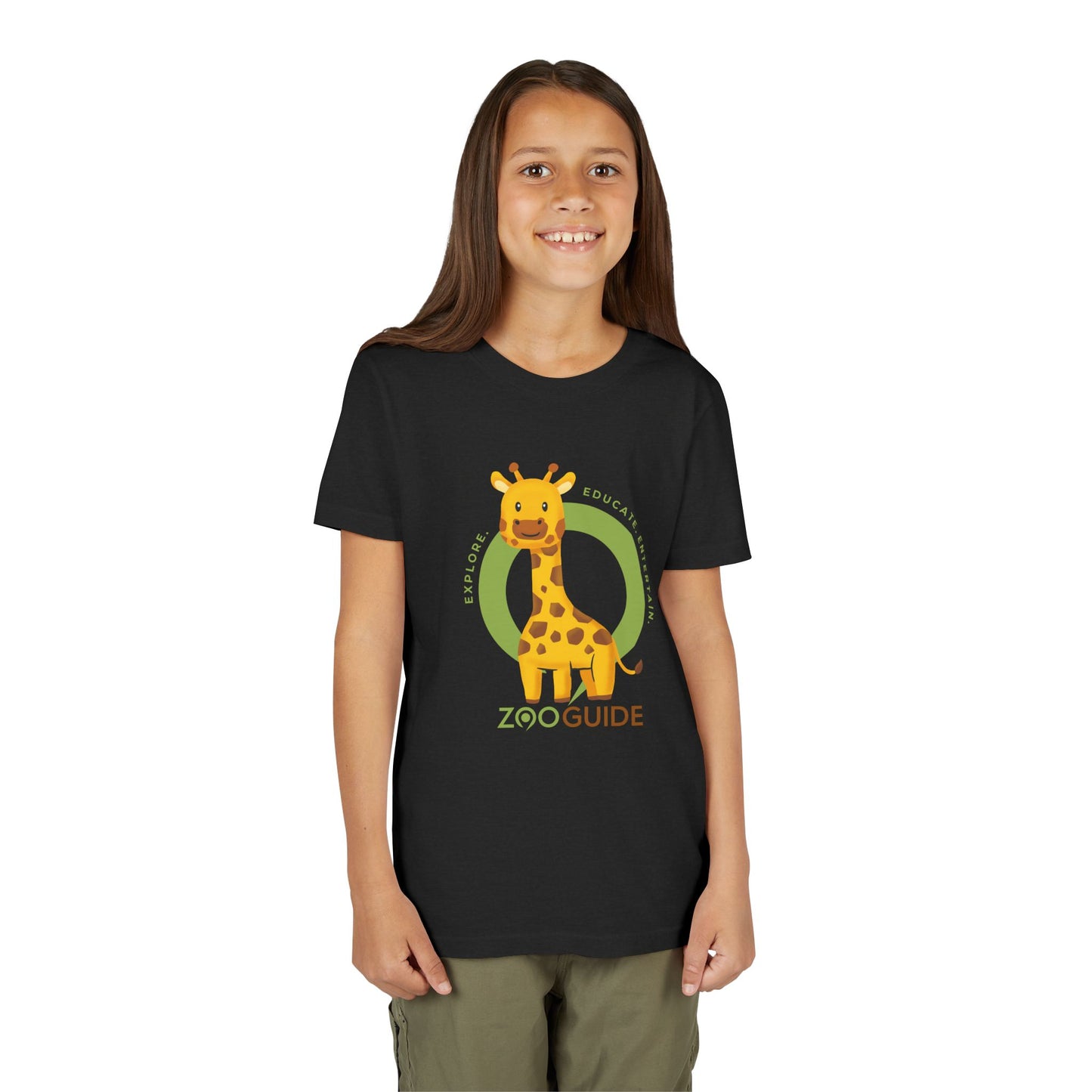 Giraffe in Zoo Guide™ Waypoint Icon Youth Tee Shirt by Zoo Guide™