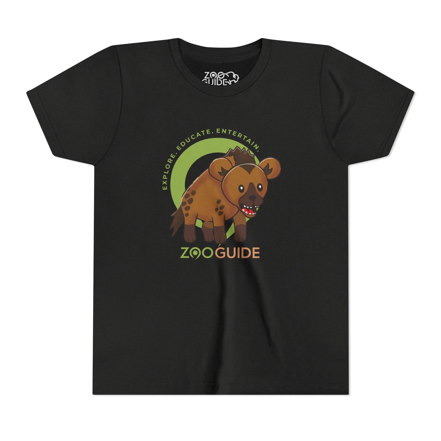 Spotted Hyena in Zoo Guide™ Waypoint Icon Youth Tee Shirt by Zoo Guide™