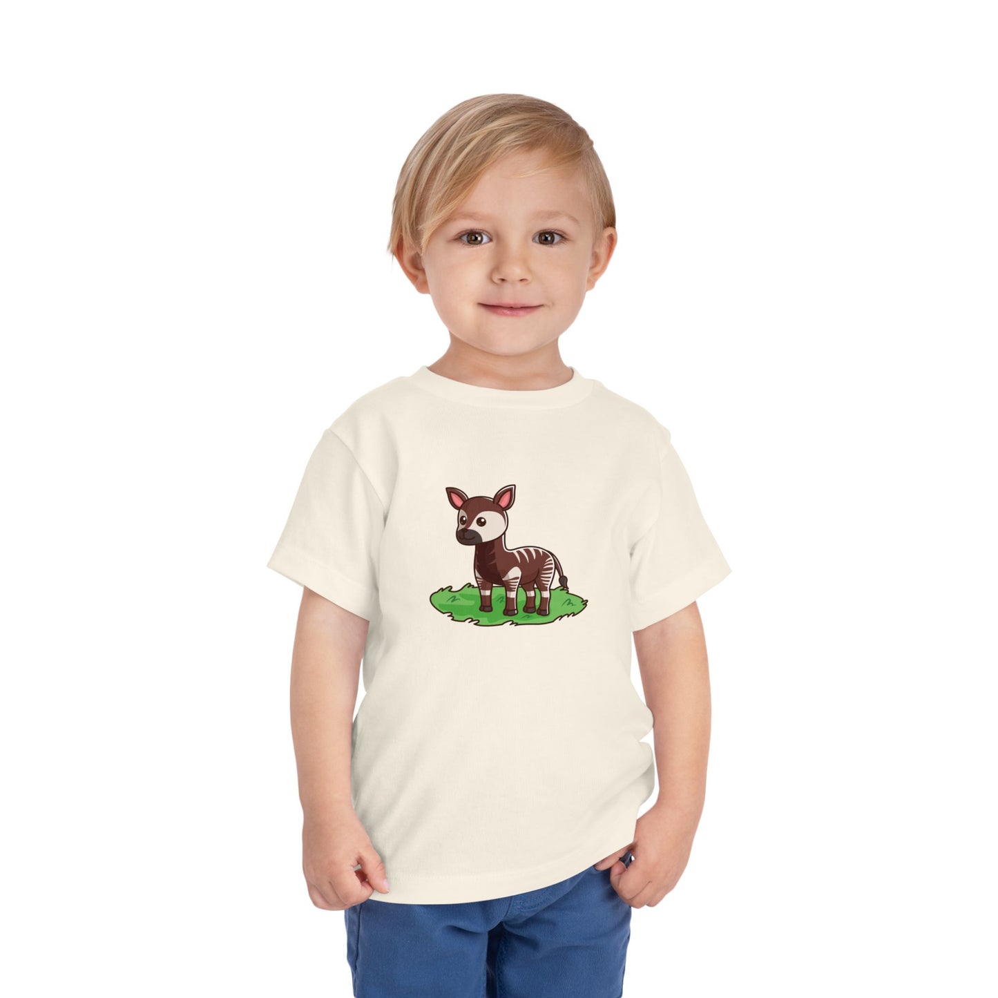 Okapi Kawaii Style Toddler Tee Shirt by Zoo Guide™
