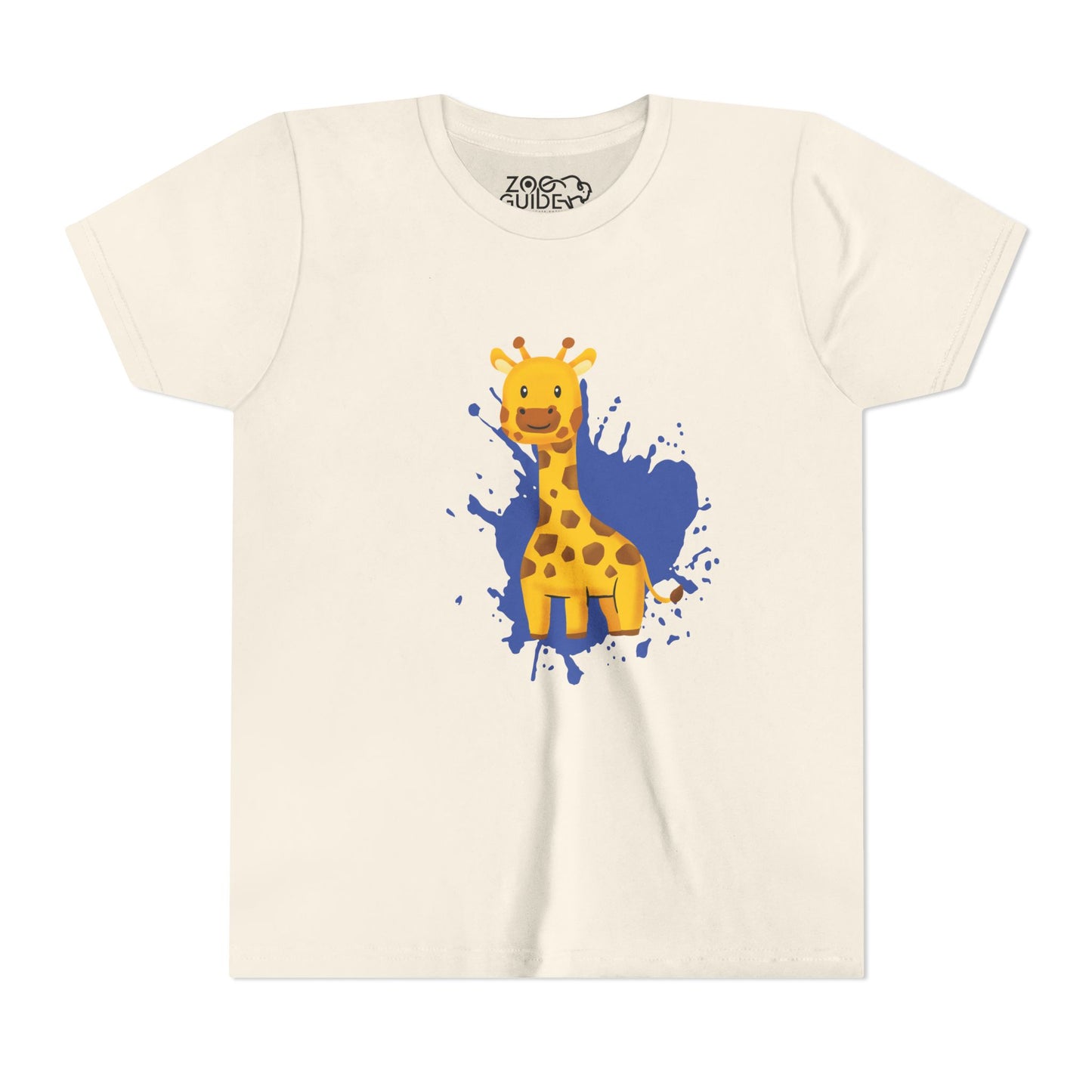 Giraffe Color Splash Youth Tee Shirt by Zoo Guide™