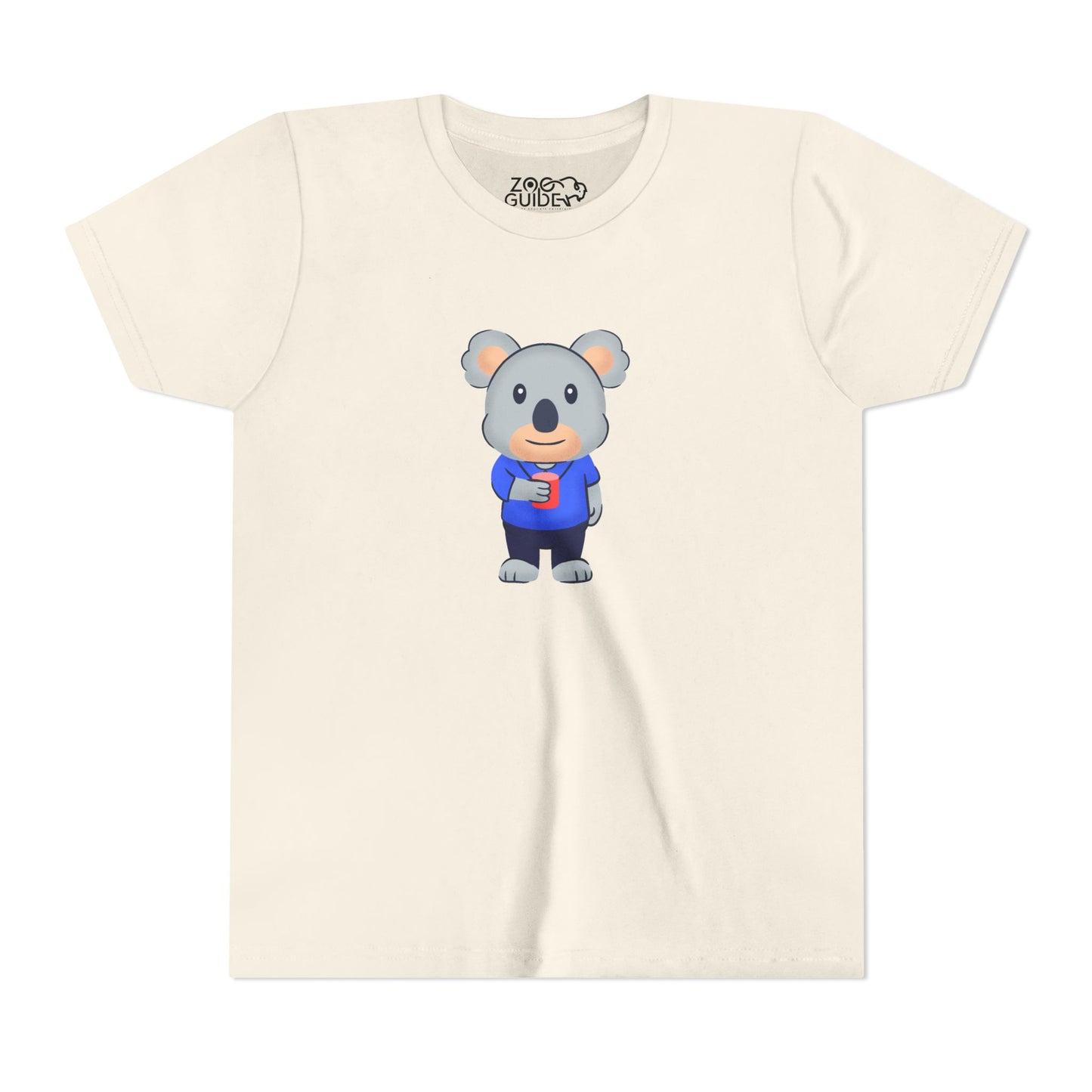 Koala with Cup Youth Tee Shirt by Zoo Guide™