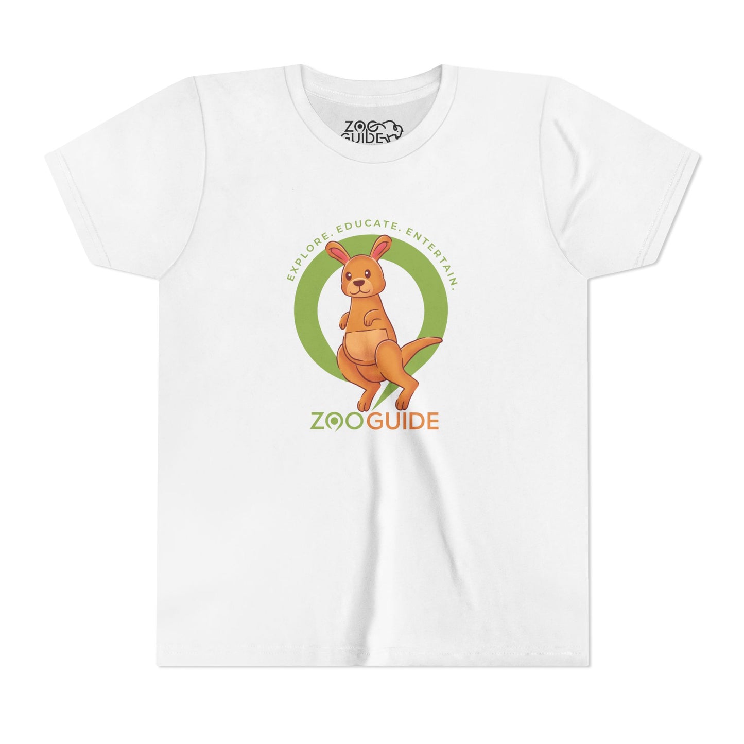 Red Kangaroo in Zoo Guide™ Waypoint Icon Youth Tee Shirt by Zoo Guide™