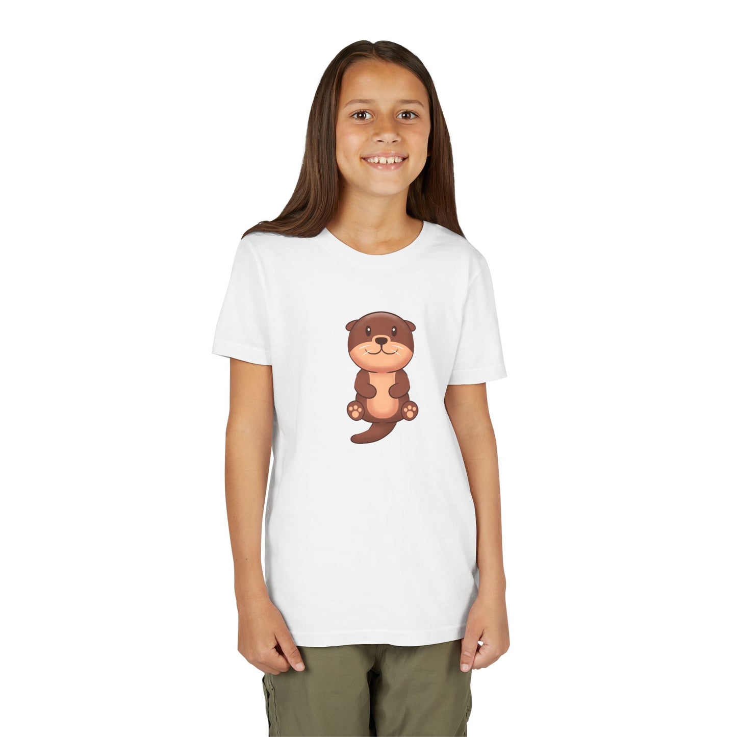 Asian Small Clawed Otter Youth Tee Shirt by Zoo Guide™