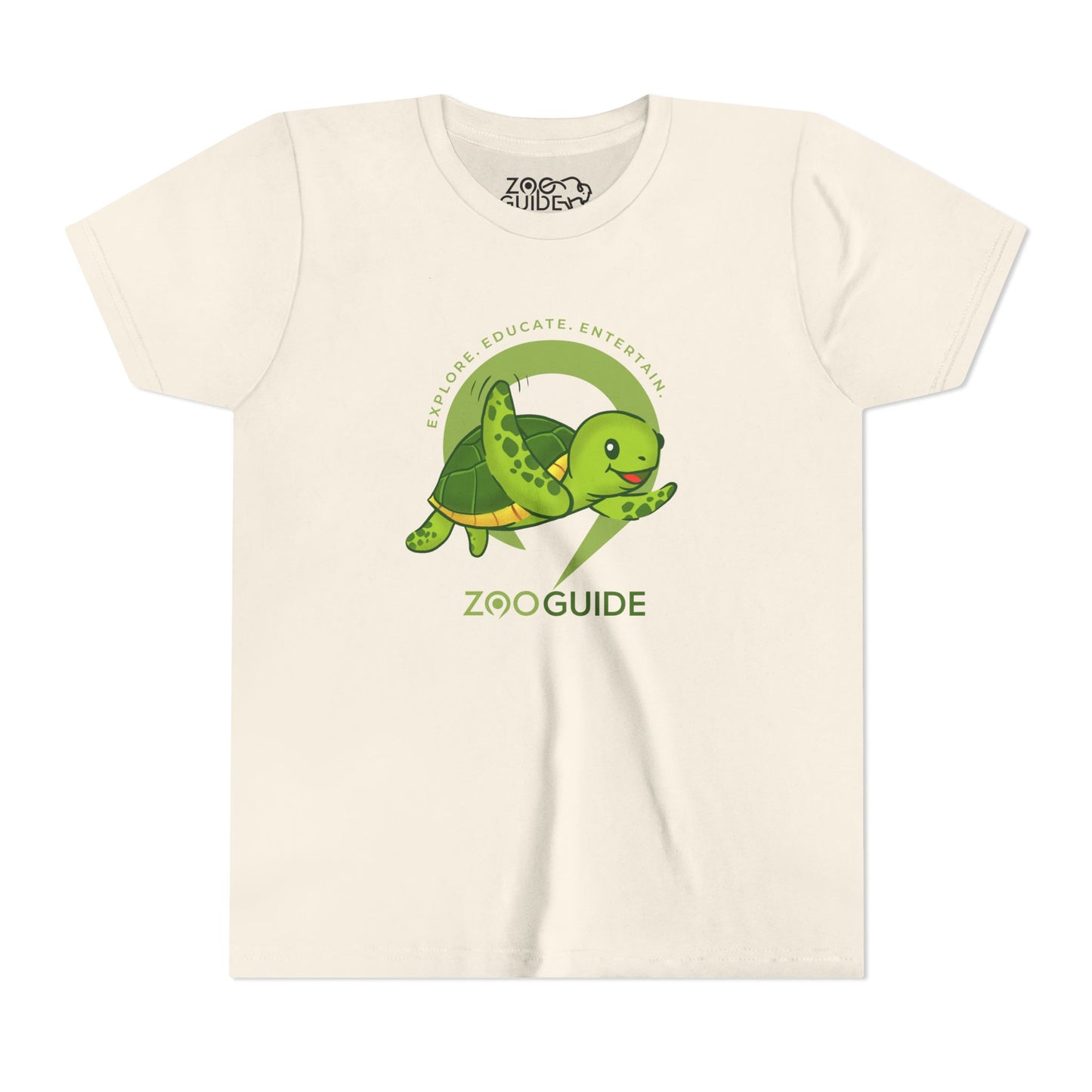 Sea Turtle in Zoo Guide™ Waypoint Icon Youth Tee Shirt by Zoo Guide™