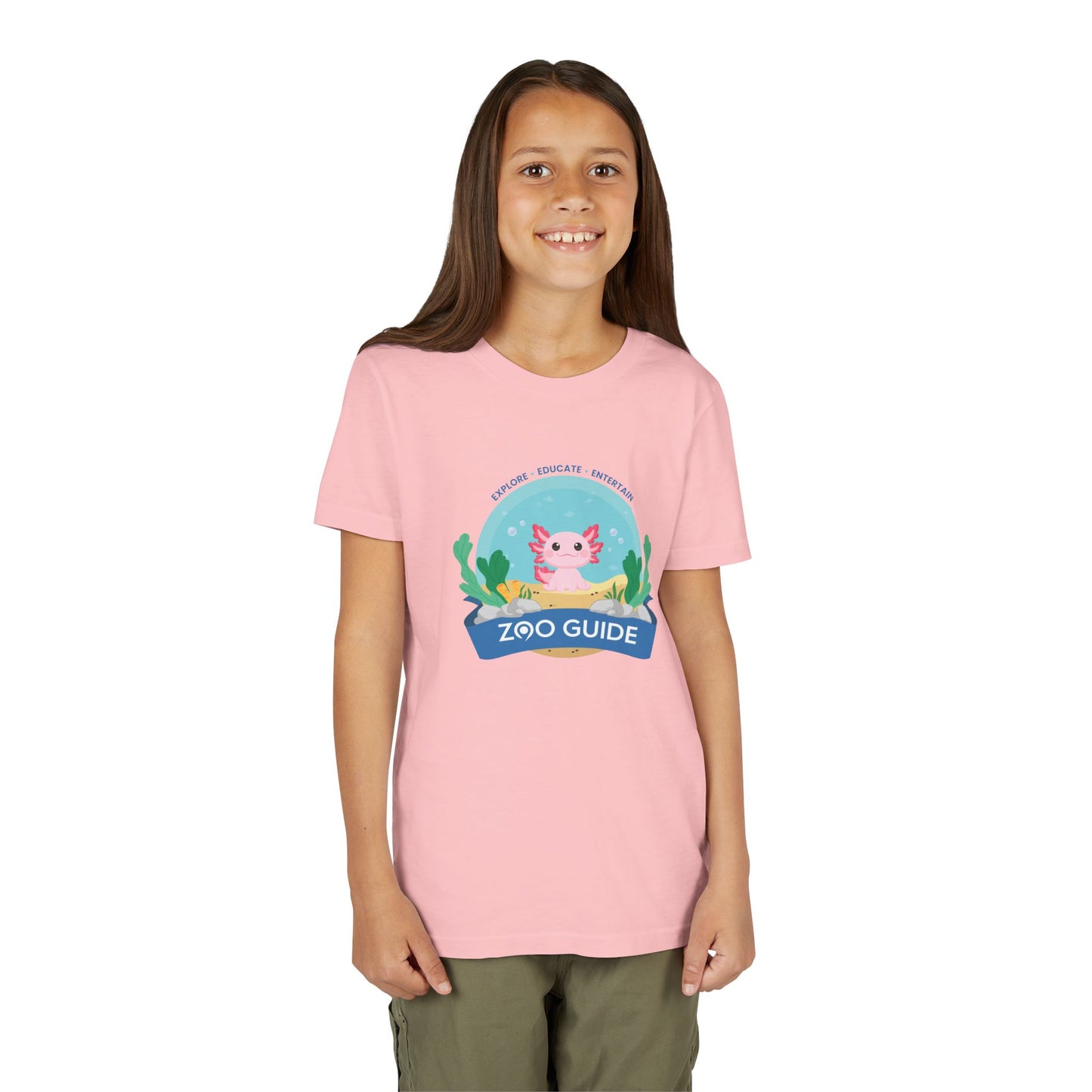 Axolotl Youth Short Sleeve Tee by Zoo Guide™