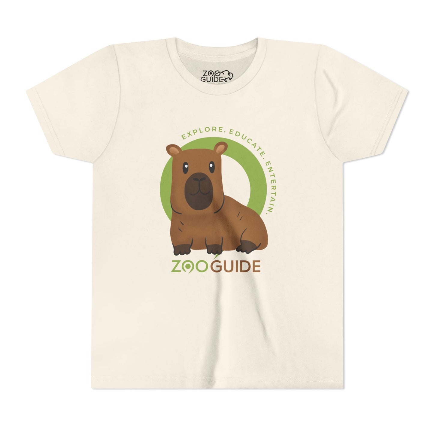 Capybara in Zoo Guide™ Waypoint Icon Youth Tee Shirt by Zoo Guide™