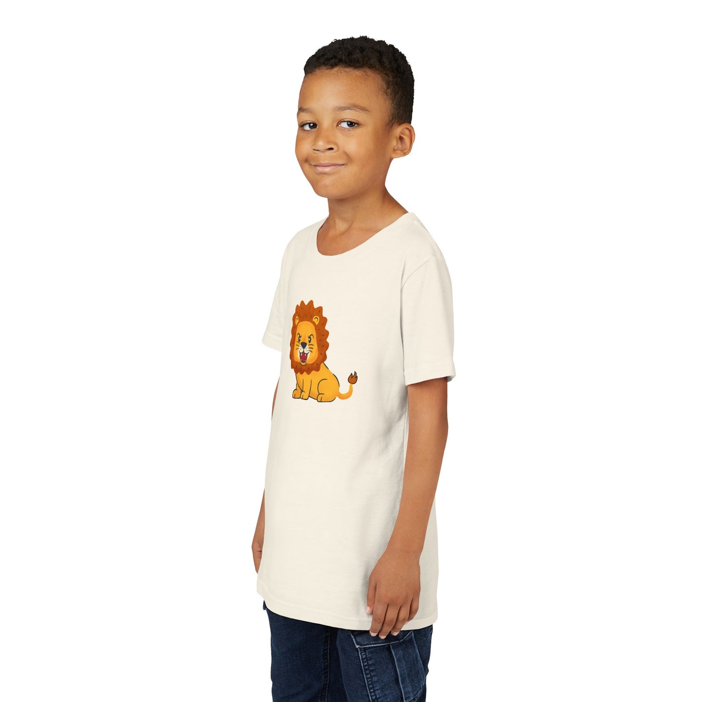 Lion Roaring Youth Tee Shirt by Zoo Guide™