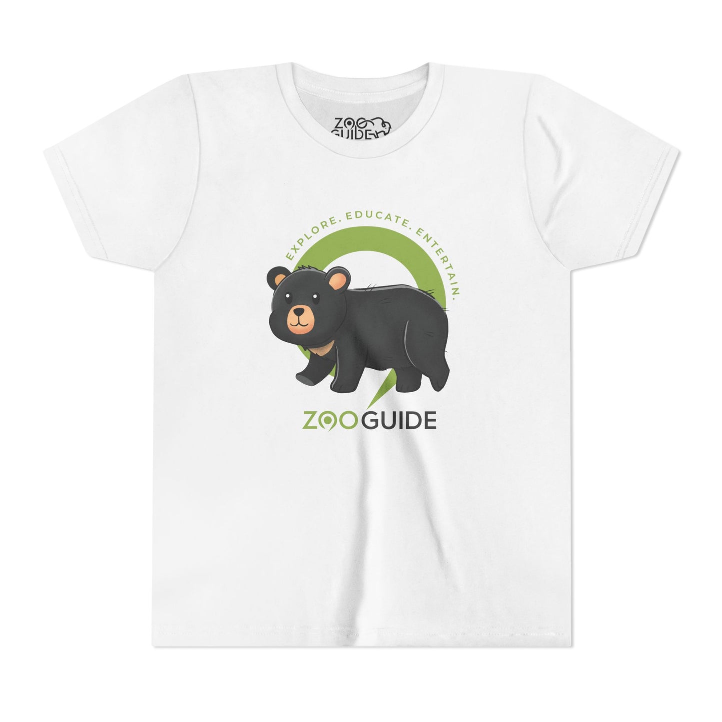 American Black Bear in Zoo Guide™ Waypoint Icon Youth Tee Shirt by Zoo Guide™