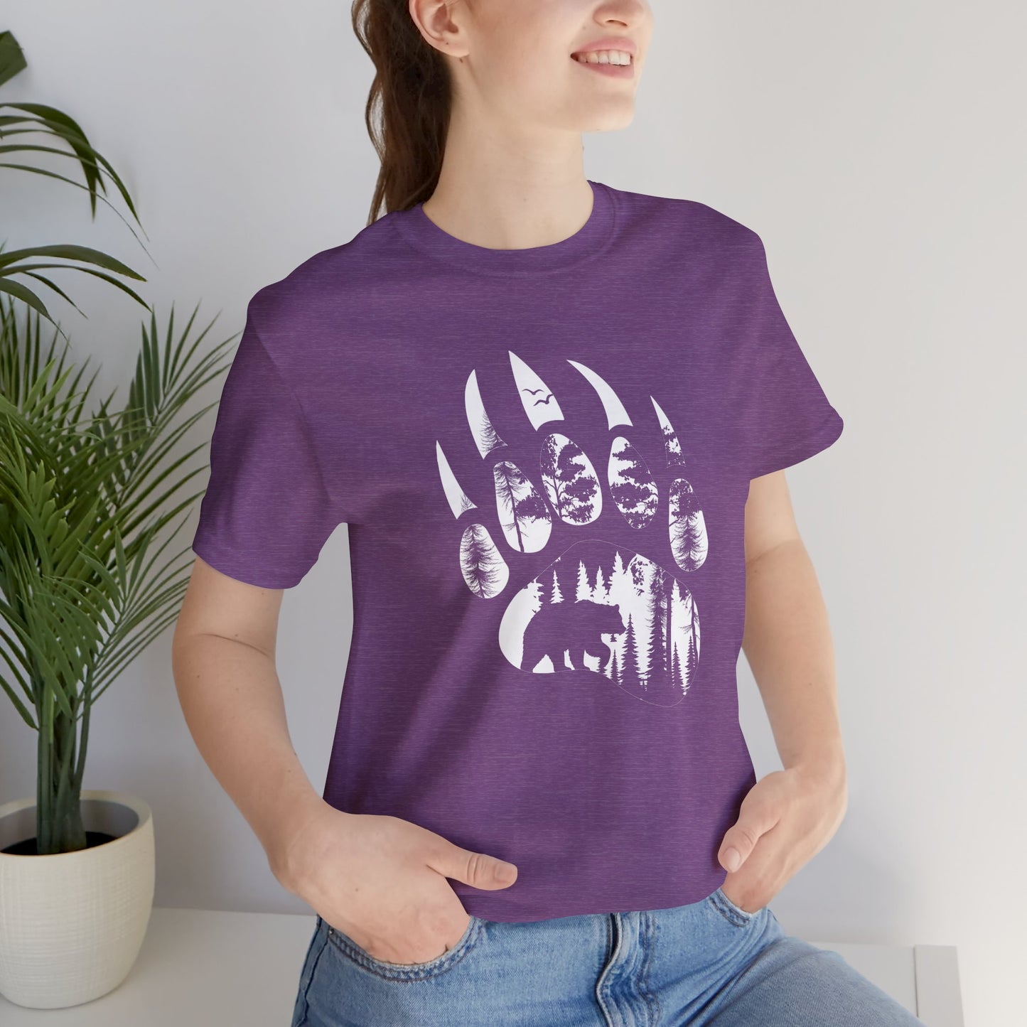 Bear Print Adult Unisex Tee Shirt by Zoo Guide™