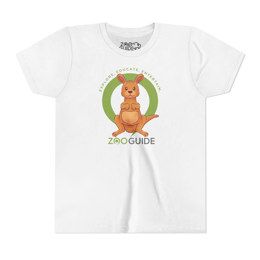 Red Kangaroo in Zoo Guide™ Waypoint Icon Youth Tee Shirt by Zoo Guide™