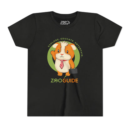 Guinea Pig "Off to Work" in Zoo Guide™ Waypoint Icon Youth Tee Shirt by Zoo Guide™