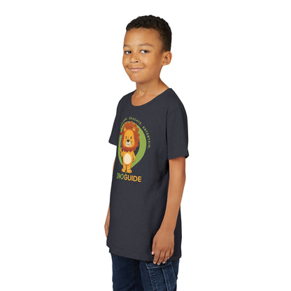 African Lion Grill Master in Zoo Guide™ Waypoint Icon Youth Tee Shirt by Zoo Guide™