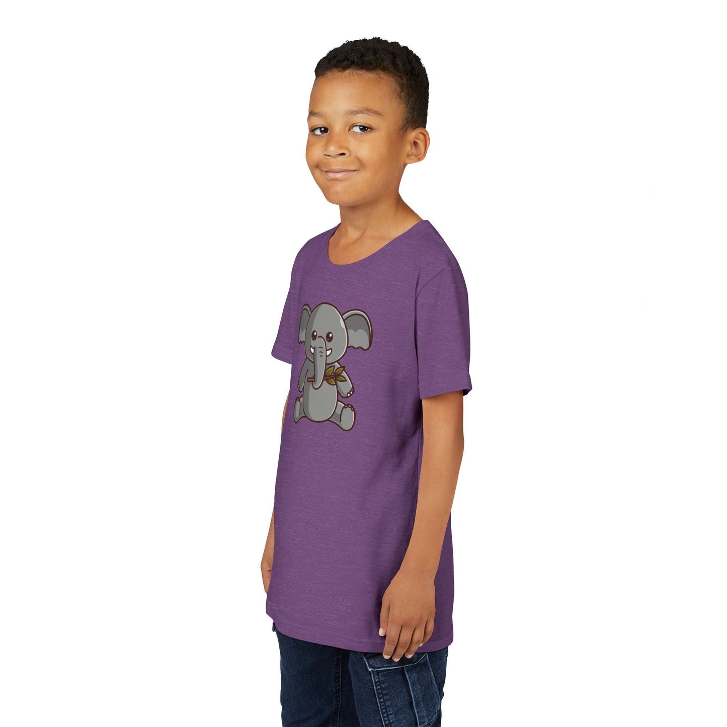 African Elephant Kawaii Style Youth Tee Shirt by Zoo Guide™