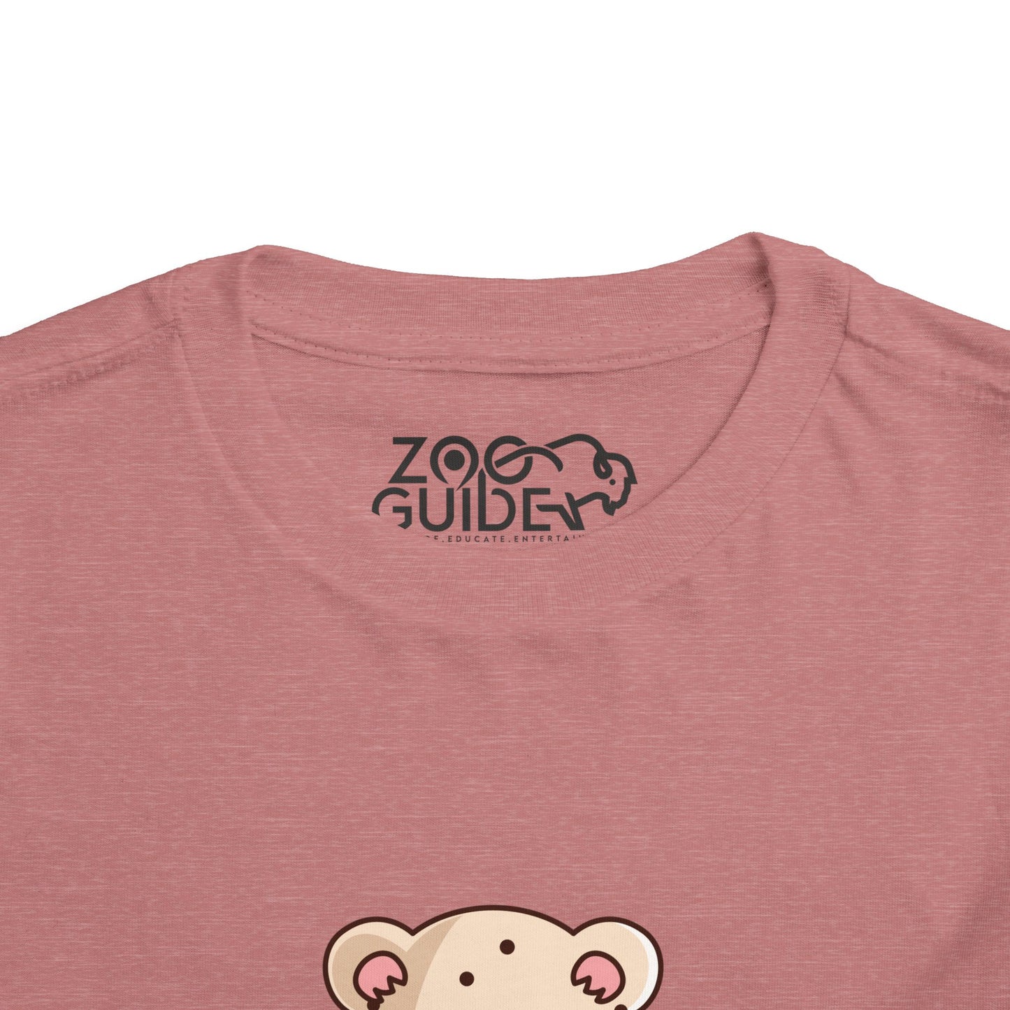 Snow Leopard Kawaii Style Toddler Tee Shirt by Zoo Guide™