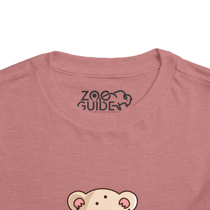 Snow Leopard Kawaii Style Toddler Tee Shirt by Zoo Guide™