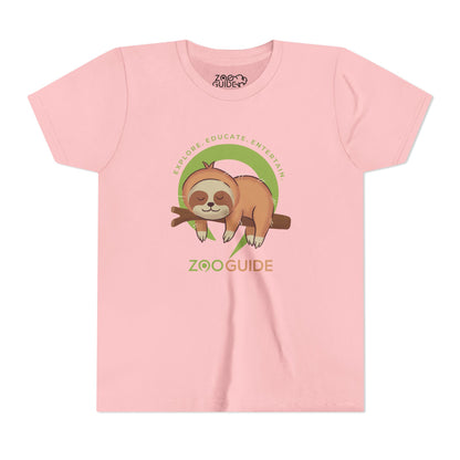Sleeping Sloth in Zoo Guide™ Waypoint Icon Youth Tee Shirt by Zoo Guide™