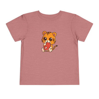 Tiger Snakin' Kawaii Style Toddler Tee Shirt by Zoo Guide™