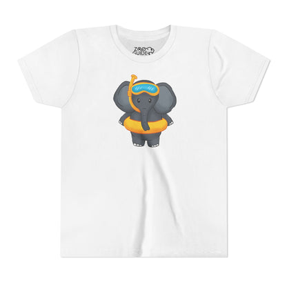 African Elephant "Beach Day" Youth Tee Shirt by Zoo Guide™