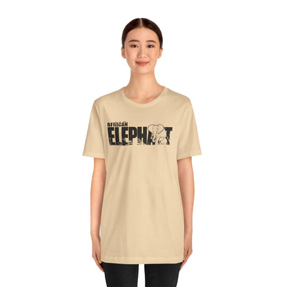 AFRICAN ELEPHANT Adult Unisex Tee Shirt by Zoo Guide™