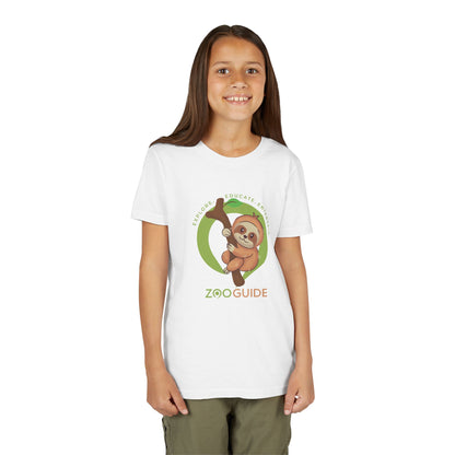 Sloth in Tree in Zoo Guide™ Waypoint Icon Youth Tee Shirt by Zoo Guide™