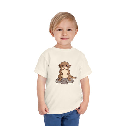 Otter Kawaii Style Toddler Tee Shirt by Zoo Guide™