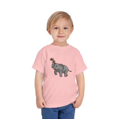 African Elephant Kawaii Style Toddler Tee Shirt by Zoo Guide™