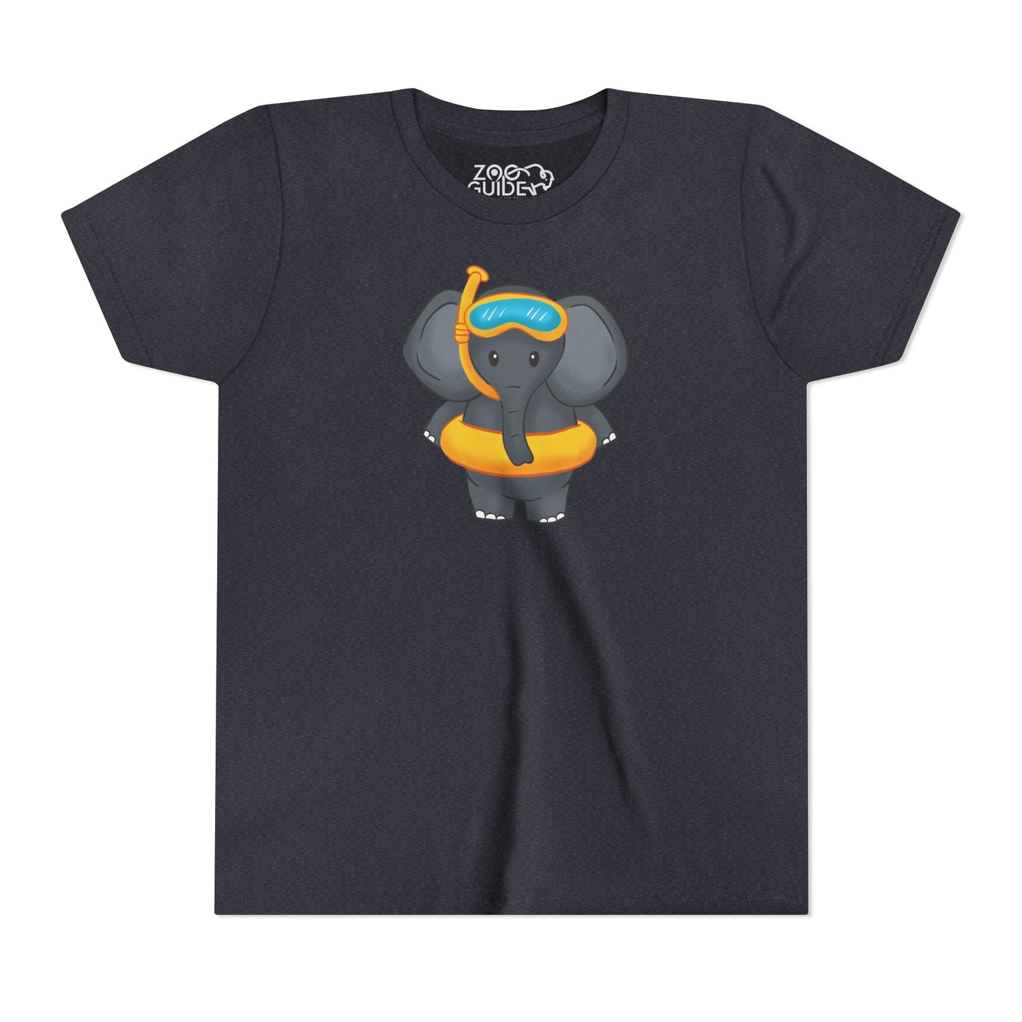 African Elephant "Beach Day" Youth Tee Shirt by Zoo Guide™