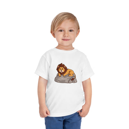 African Lion Hippo Kawaii Style Toddler Tee Shirt by Zoo Guide™