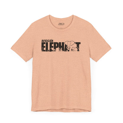 AFRICAN ELEPHANT Adult Unisex Tee Shirt by Zoo Guide™