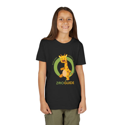 Giraffe Dancing in Zoo Guide™ Waypoint Icon Youth Tee Shirt by Zoo Guide™