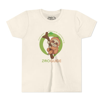 Sloth in Tree in Zoo Guide™ Waypoint Icon Youth Tee Shirt by Zoo Guide™