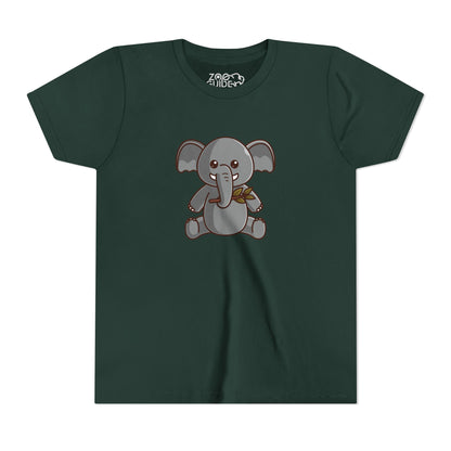 African Elephant Kawaii Style Youth Tee Shirt by Zoo Guide™