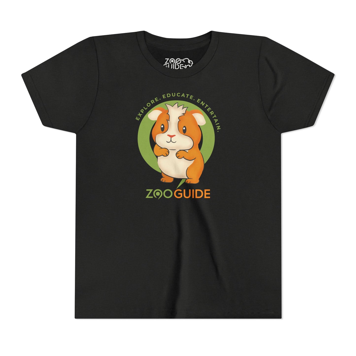 Guinea Pig Standing in Zoo Guide™ Waypoint Icon Youth Tee Shirt by Zoo Guide™