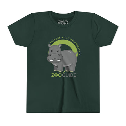 Hippo in Zoo Guide™ Waypoint Icon Youth Tee Shirt by Zoo Guide™