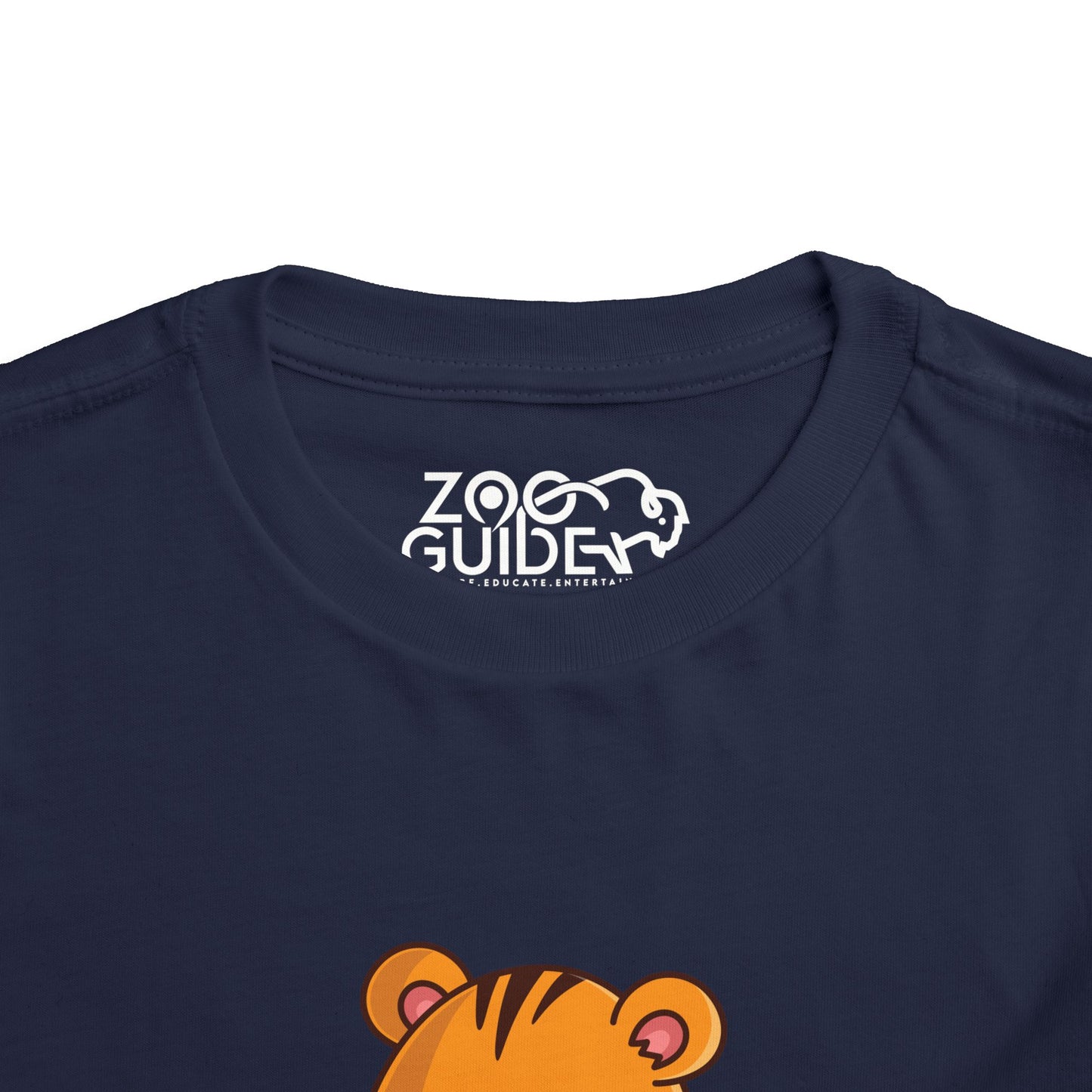 Tiger Snakin' Kawaii Style Toddler Tee Shirt by Zoo Guide™