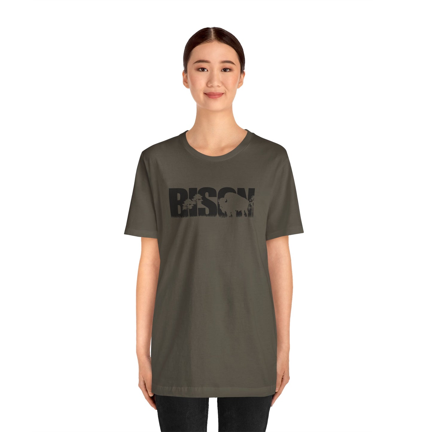 BISON Adult Unisex Tee Shirt by Zoo Guide™