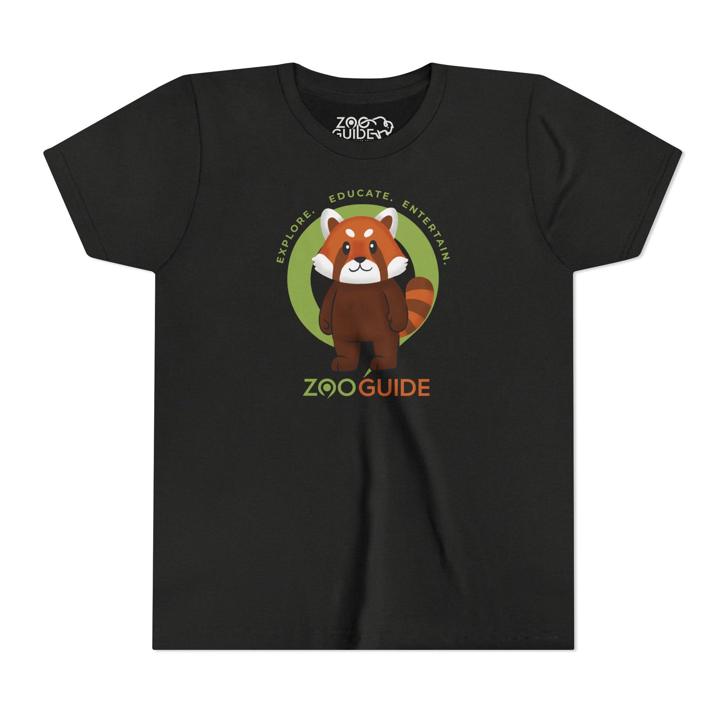 Red Panda Standing in Zoo Guide™ Waypoint Icon Youth Tee Shirt by Zoo Guide™