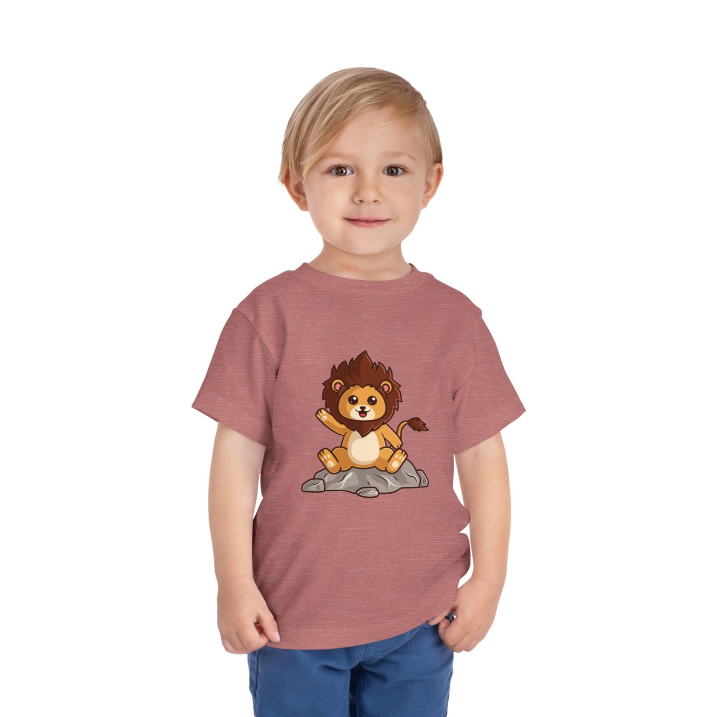 African Lion Kawaii Style Toddler Tee Shirt by Zoo Guide™