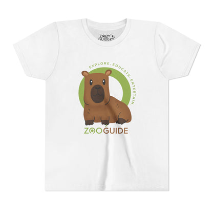 Capybara in Zoo Guide™ Waypoint Icon Youth Tee Shirt by Zoo Guide™