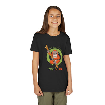 Orangutan in Tree in Zoo Guide™ Waypoint Icon Youth Tee Shirt by Zoo Guide™