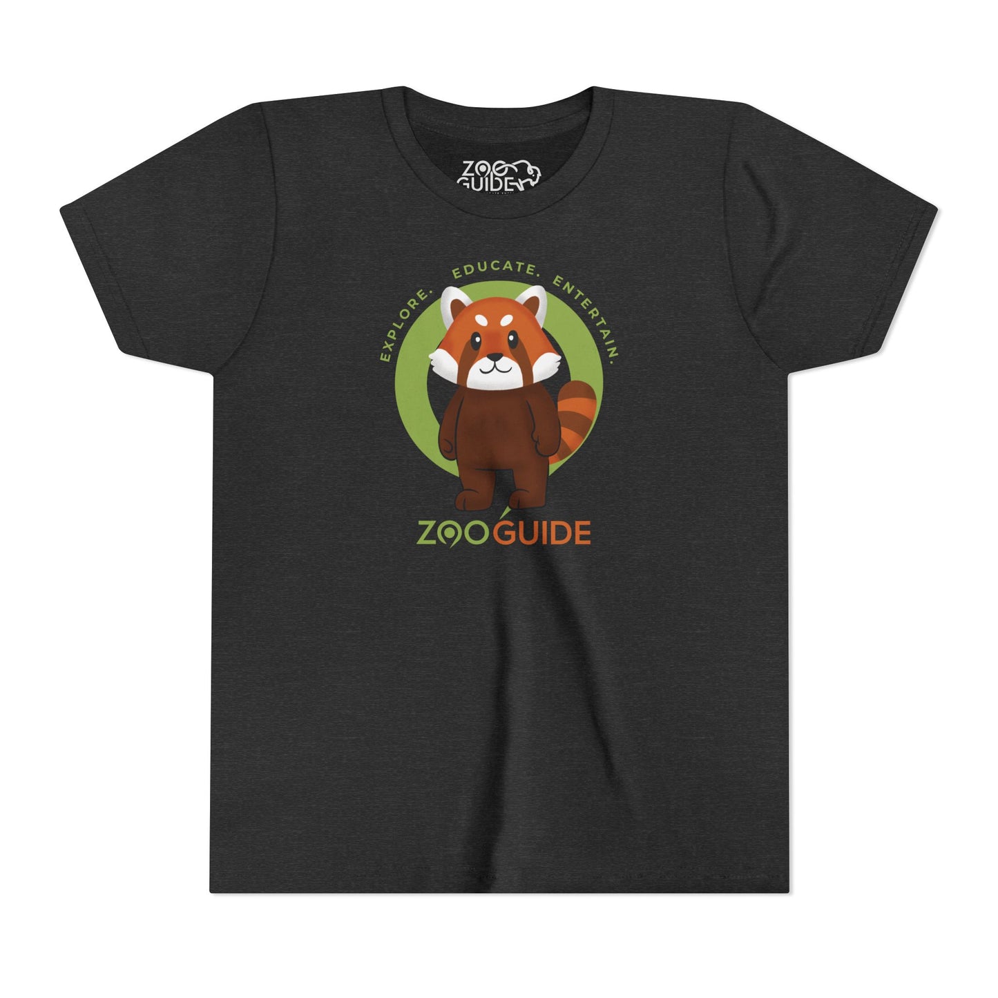 Red Panda Standing in Zoo Guide™ Waypoint Icon Youth Tee Shirt by Zoo Guide™