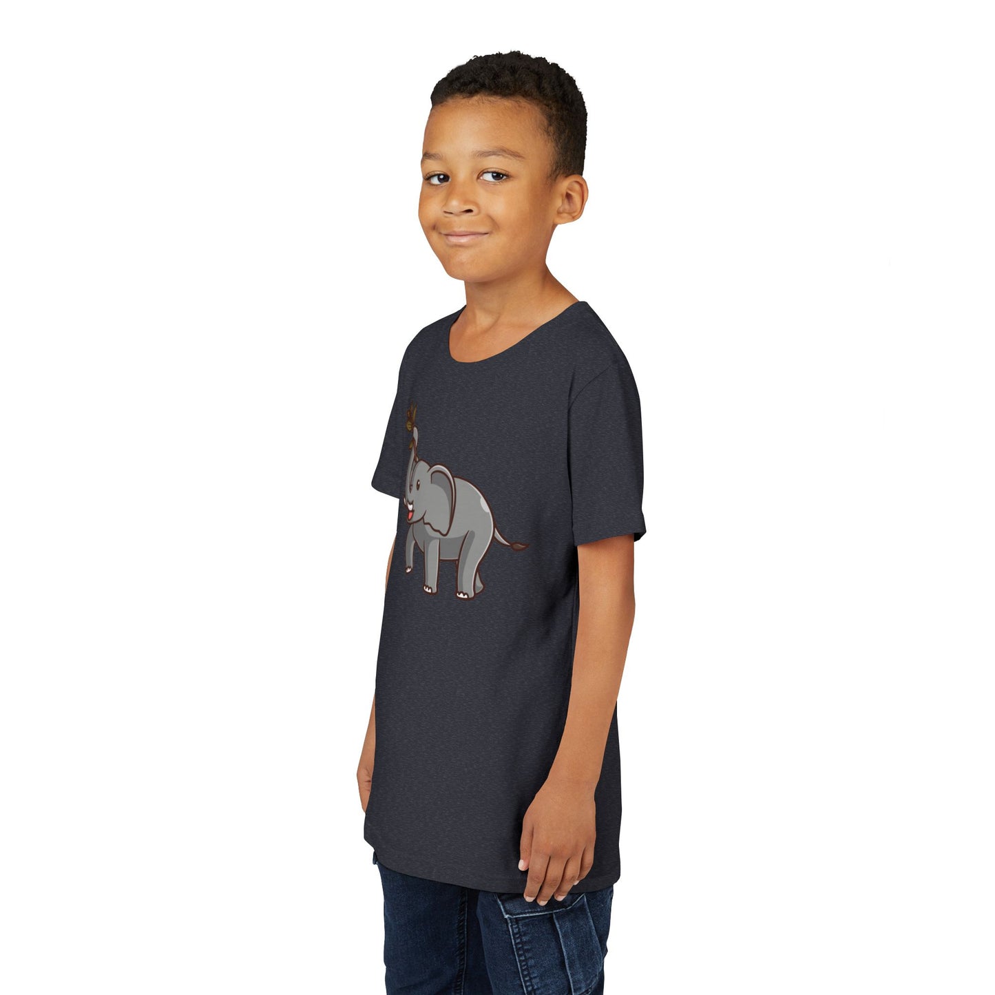 African Elephant Kawaii Style Youth Tee Shirt by Zoo Guide™