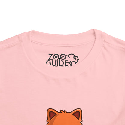 Red Panda Kawaii Style Toddler Tee Shirt by Zoo Guide™