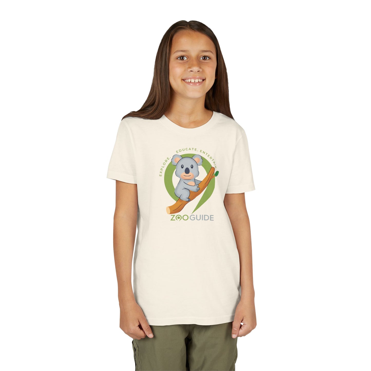 Koala on Branch in Zoo Guide™ Waypoint Icon Youth Tee Shirt by Zoo Guide™